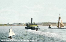Gravesend,Tilbury,ferry,paddle steamer,river view